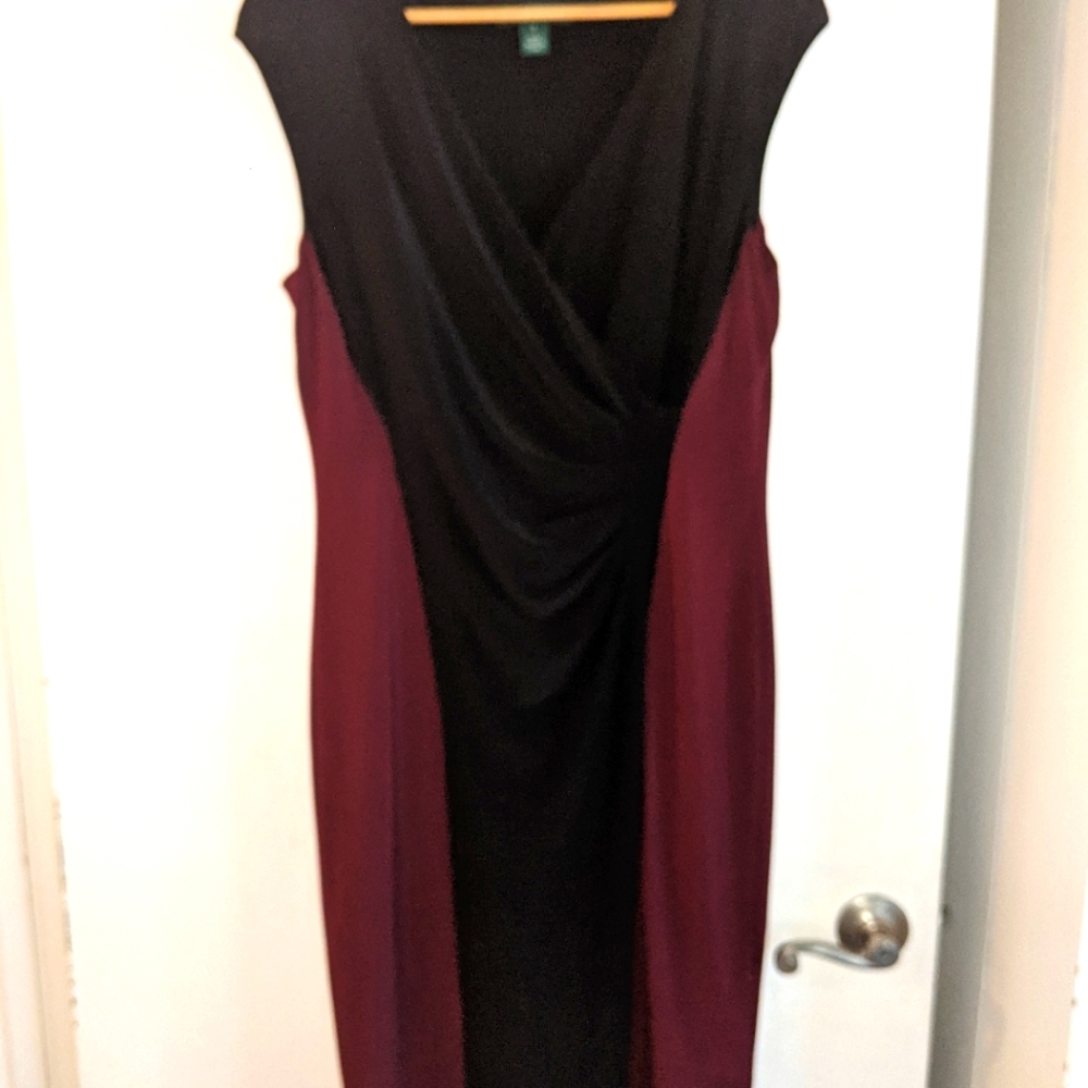 RALPH LAUREN cap sleeved jersey dress